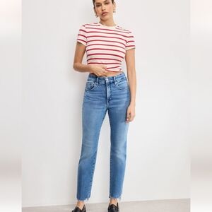 Good American Straight Leg Jeans Style Gicoc235t